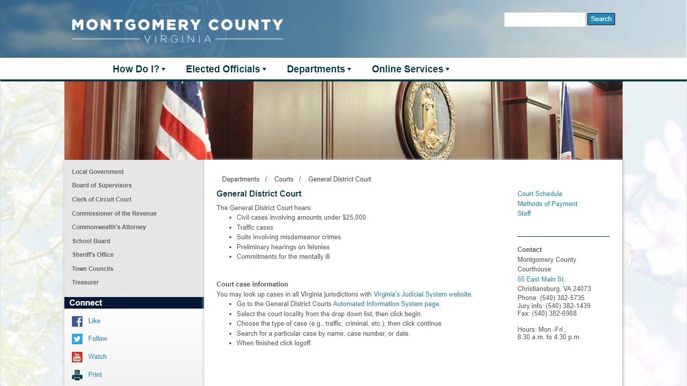 General District Court - MontVa Public Website: Production